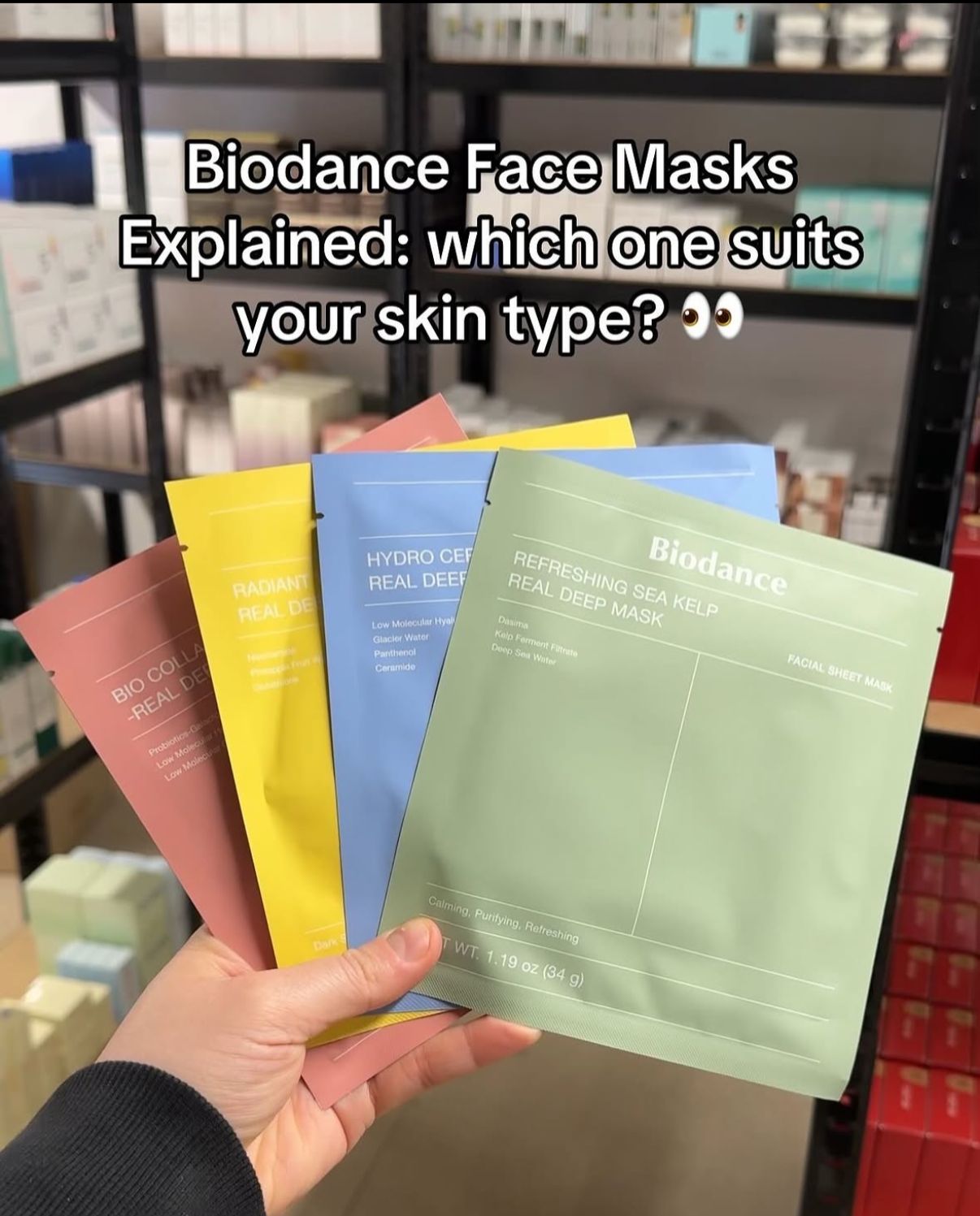 Biodance sheet masks